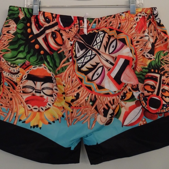 NWT Dsquared2 Tiki Swim Trunks Sz XXL Hard 2 Find - Picture 3 of 6